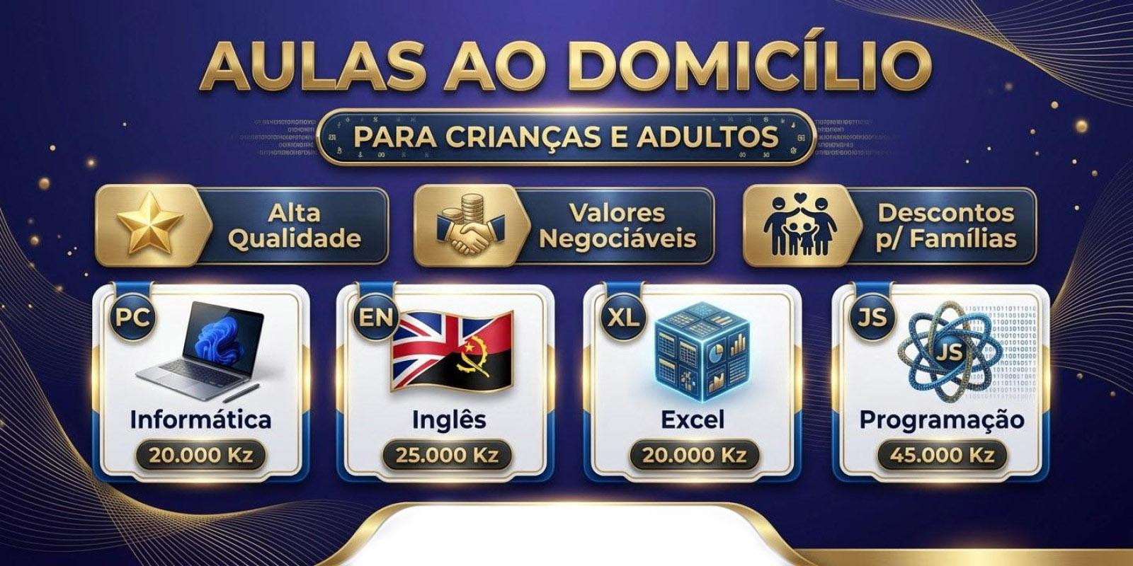 Aulas ao domicílio 