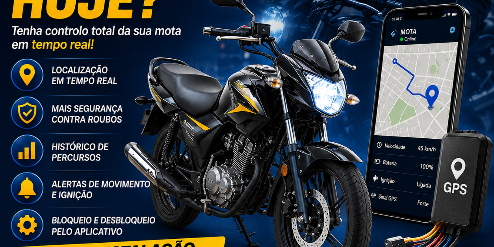 GPS + INSTALAÇÃO 35.000KZ